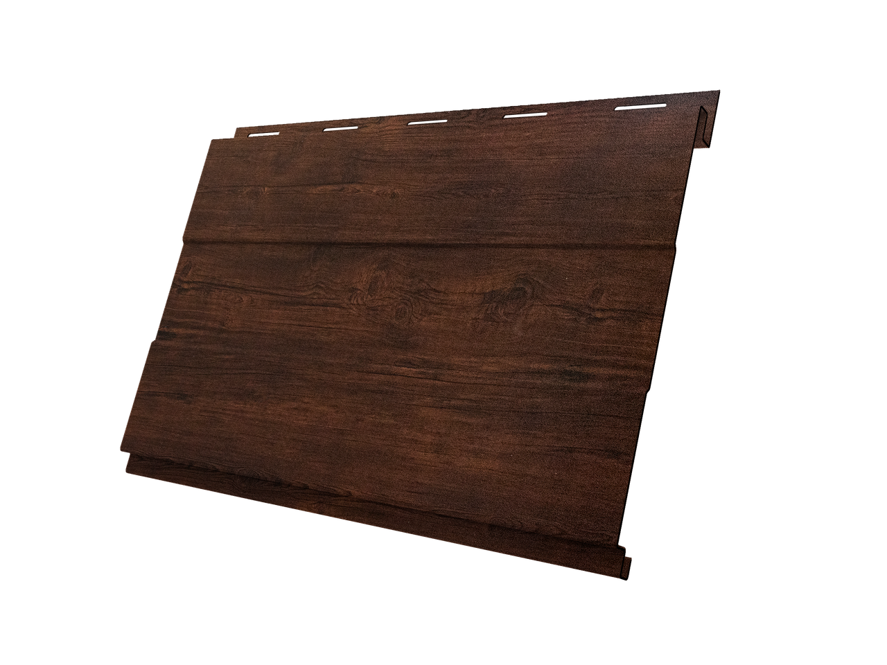 Софит Вертикаль 0,2 prof Grand line 0,45 Print-Double Premium с пленкой Cherry Wood Dark F