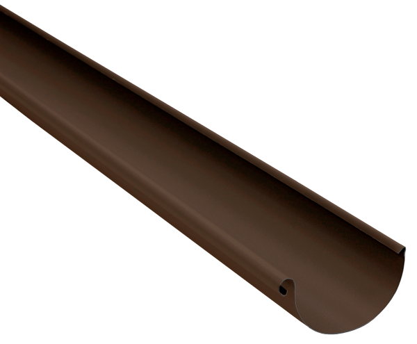 Желоб полукруглый GL PU Matt 125 мм 3 м RAL 8017 шоколад