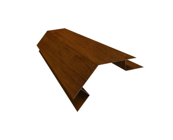 Планка угла внешнего сложного 135 градусов Блок-Хаус new Grand Line 0,45 Print-Double Premium Golden Wood Intense F (3м)