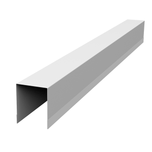 Планка опорная составная внутренняя для забора жалюзи Palermo 0,45 Drap TX RAL 9003 сигнальный белый (3м)