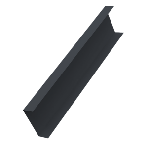 Декоративная накладка на столб универсальная 80х80 для забора жалюзи 0,5 Atlas X RAL 7024 мокрый асфальт (2,5м)