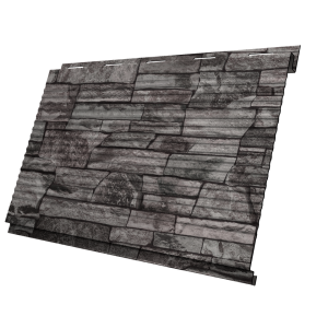 Софит Вертикаль 0,2 Grand Line gofr 0,45 Print Elite с пленкой Fine Stone TwinColor