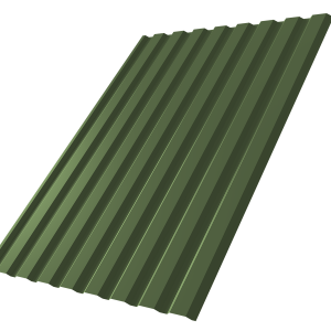 Профнастил С20A 0,5 Satin Matt TX RAL 6020 хромовая зелень