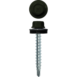 Саморез кровельный Daxmer 4,8х29 (250шт) сверло №1 RAL 6007