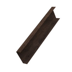 Декоративная накладка на столб универсальная 60х60 для забора жалюзи 0,45 Print-double Elite Antique Wood (2,5м)