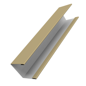 Крышка жалюзи Milan Slim 0,45 PE RAL 1014 слоновая кость (3м)