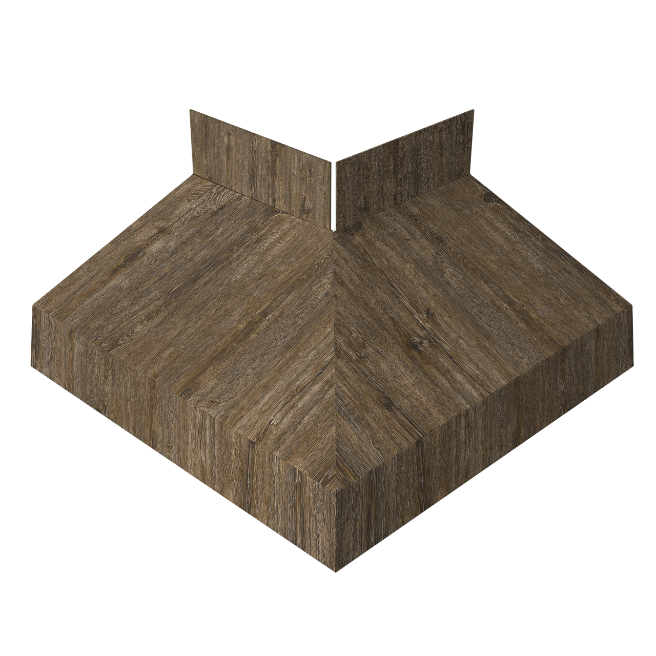 Угол отлива внешний 70 0,45 Print Elite с пленкой Nordic Wood TwinColor