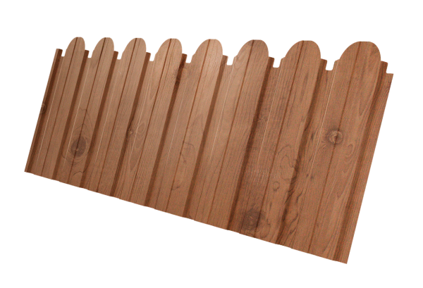 Профнастил C10B фигурный 0,45 Print Premium Pine Wood Fresh