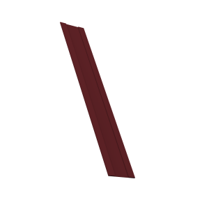 Крепежная планка жалюзи Milan, Milan Slim, Tokyo 0,45 PE-Double RAL 3005 красное вино (2,5м)