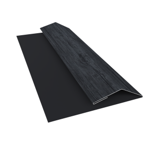 Планка финишная Блок-Хаус new Grand Line 0,45 Print Premium Grey Wood TwinColor (3м)