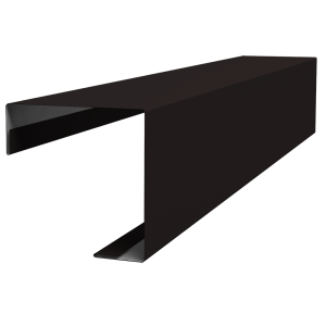 Угол внешний простой фальц 0,5 Satin Matt TX RAL 9005 черный (2м)