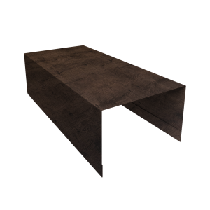 Крышка для забора из сайдинга (Блок-хаус new) 0,45 Print-double Elite Antique Wood (2,5м)