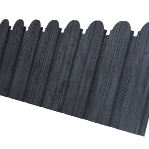 Профнастил C10B фигурный 0,45 Print Premium Grey Wood TwinColor