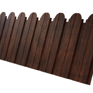 Профнастил C10B фигурный 0,45 Print Premium Cherry Wood Dark FTC