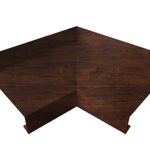 Угол отлива внутренний 70 0,45 Print Premium с пленкой Cherry Wood Dark FTC