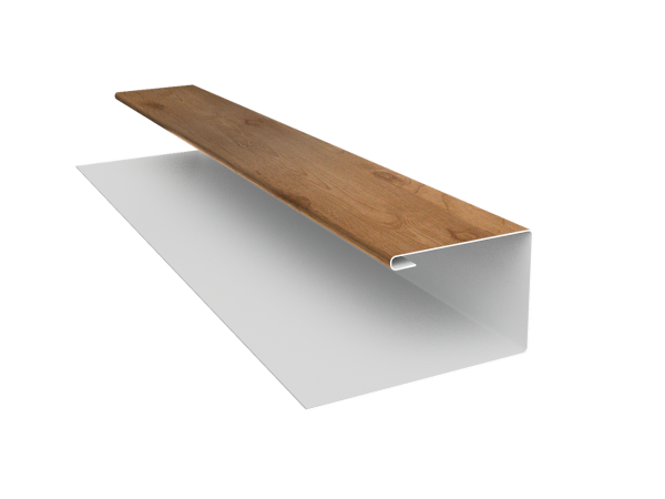 Планка П-образная Блок-Хаус new Grand Line 0,45 Print Premium Pine Wood Fresh (3м)