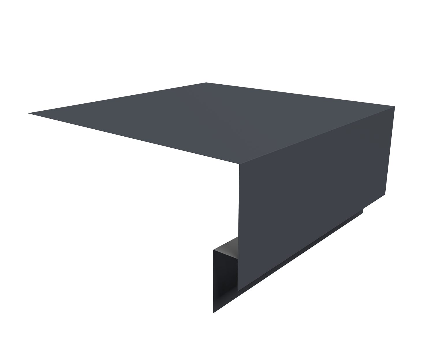 Планка околооконная сложная Блок-Хаус new Grand Line 250х75х27 0,45 Drap RAL 7024 мокрый асфальт (3м)