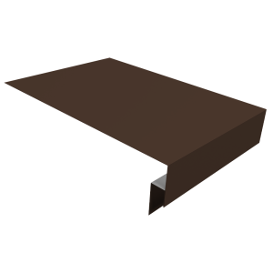 Планка околооконная сложная 250х50х18 (j-фаска) 0,5 Satin с пленкой RAL 8017 шоколад (2м)