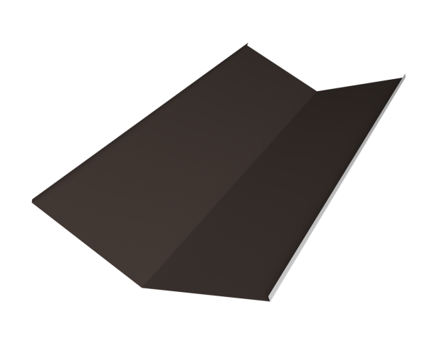 Планка ендовы нижней 300х300 0,5 Satin Matt TX RR 32 темно-коричневый (2м)