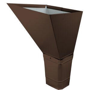 Воронка водосборная прямоугольная Vortex Matt 127мм RAL 8017