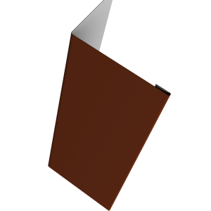 Нащельник (для калиток и ворот) 25х35 жалюзи Milan, Tokyo, Palermo 0,45 PE RAL 3009 оксидно-красный (L2,0)