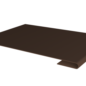Планка стыковочная 0,45 Drap TwinColor RAL 8017 шоколад (3м)