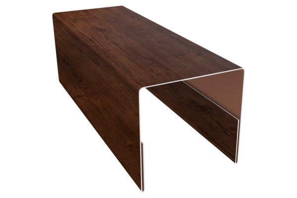 Планка П-образная заборная 20 0,45 Print Premium Cherry Wood Fresh TwinColor (3м)