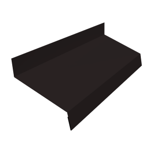 Отлив простой 70 0,45 Drap-double TX RAL 9005 черный (3м)