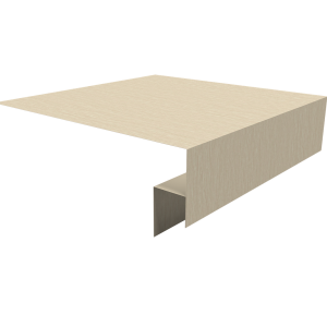 Планка околооконная сложная 200х50х12 (j-фаска) 0,45 Print Elite Milky Wood TwinColor (2м)