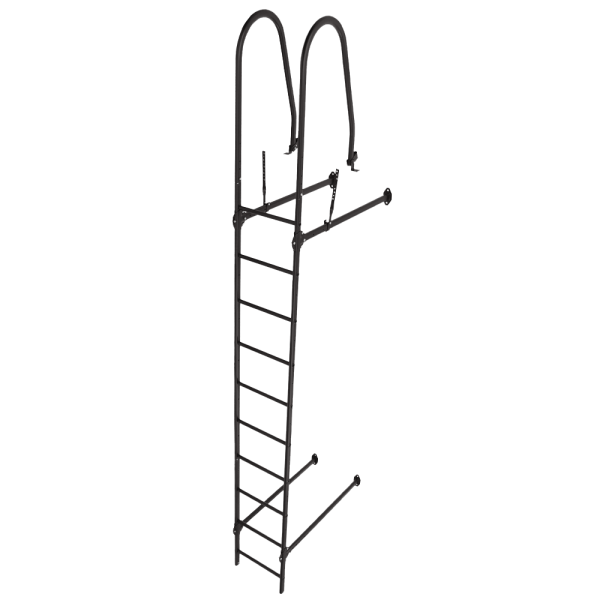 Лестница стеновая Grand Line RAL 8019 2,76м