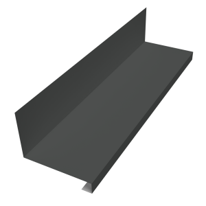 Планка примыкание нижнее к трубе фальц Grand Line 0,5 PurPro Matt 275 RAL 7016 антрацитово-серый (3м)