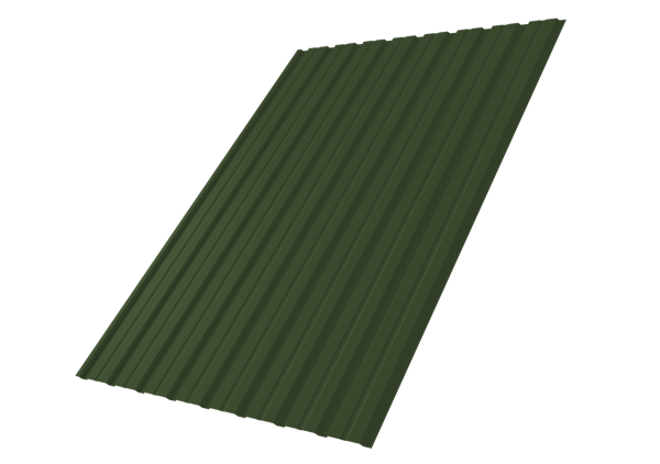 Профнастил С10B 0,5 Satin Matt TX RAL 6020 хромовая зелень