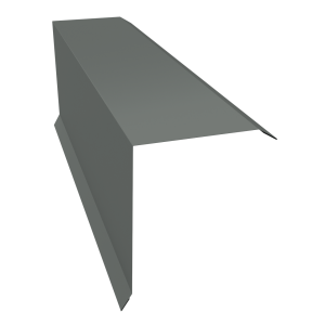 Планка торцевая 150х100 0,45 PE с пленкой RAL 7005 мышино-серый (3м)