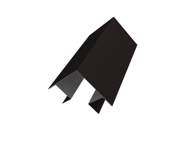 Угол внешний сложный Кликфальц Pro 0,45 Drap RAL 9005 черный (2м)
