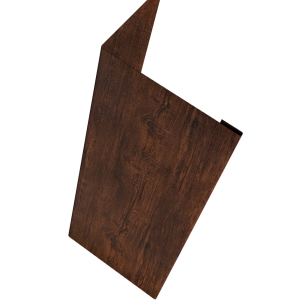 Нащельник (для калиток и ворот) 25х35 жалюзи Milan, Tokyo, Palermo 0,45 Print-Double Premium Cherry Wood Dark F (L2,0)