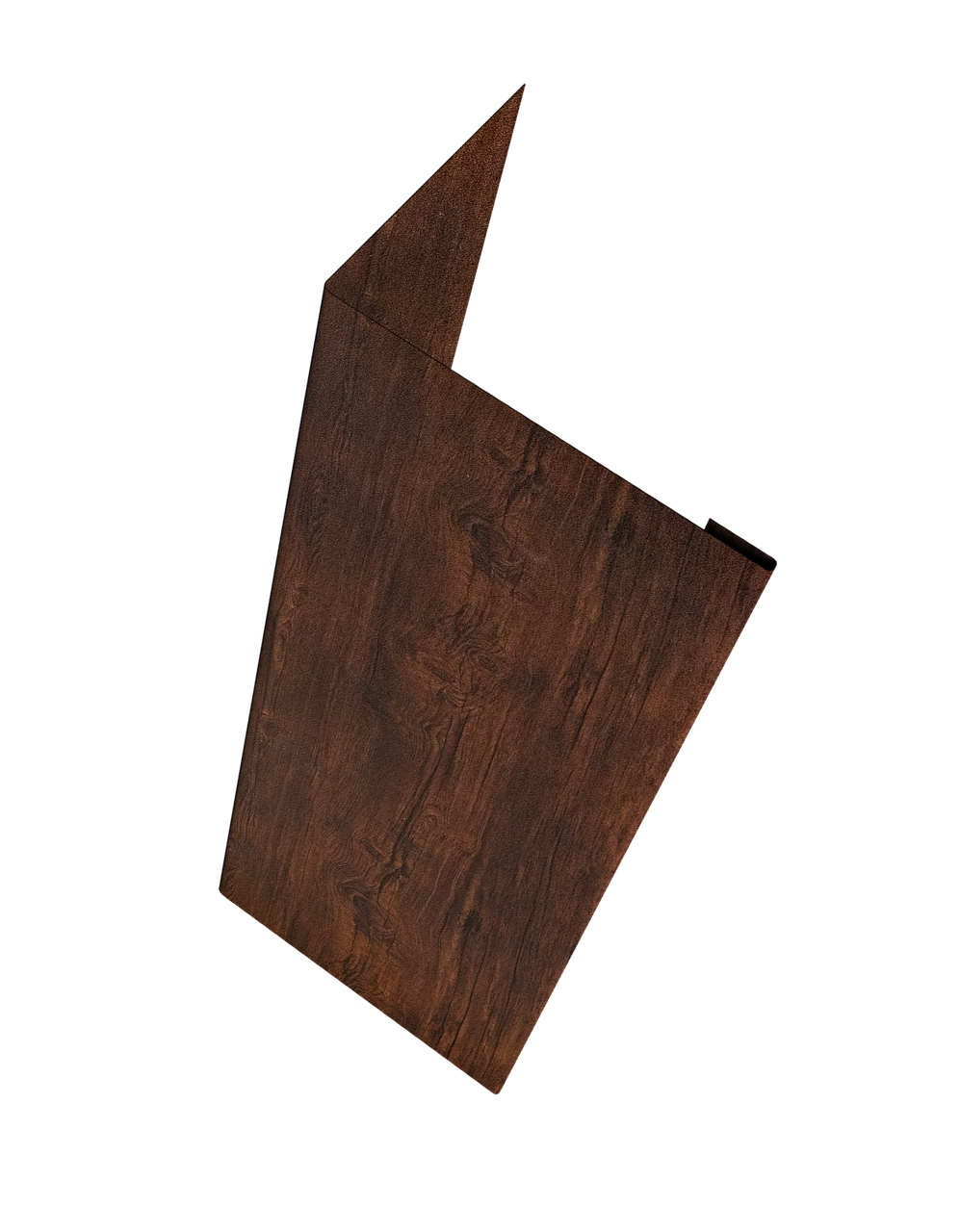 Нащельник (для калиток и ворот) 25х35 жалюзи Milan, Tokyo, Palermo 0,45 Print-Double Premium Cherry Wood Dark F (L2,0)