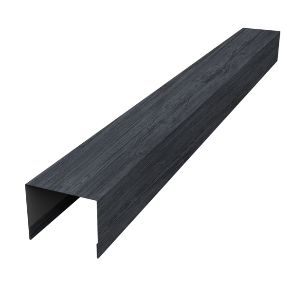 Крышка жалюзи Palermo 0,45 Print Premium Grey Wood TwinColor (2,5м)