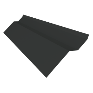 Планка примыкания внакладку Фартук S6 пристенный накладной 0,5 Satin с пленкой RAL 7016 антрацитово-серый (3м)