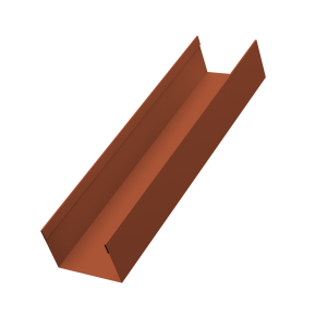 Стойка жалюзи Milan,Tokyo 0,5 Velur X RAL 8004 терракота (2м)