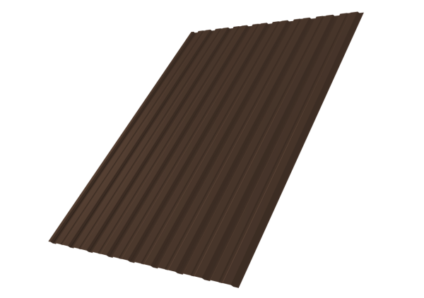 Профнастил С10B 0,4 PE-Matt-Double RAL 8017 шоколад