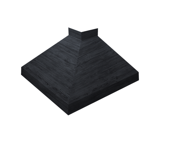 Угол отлива внешний 100 0,45 Print Premium с пленкой Grey Wood TwinColor