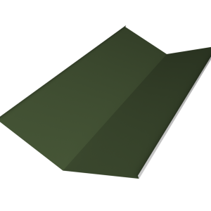 Планка ендовы нижней 300х300 0,5 Satin Matt TX RAL 6020 хромовая зелень (2м)