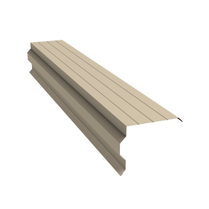 Планка торцевая фигурная 90х110 0,45 PE с пленкой RAL 1015 светлая слоновая кость (3м)