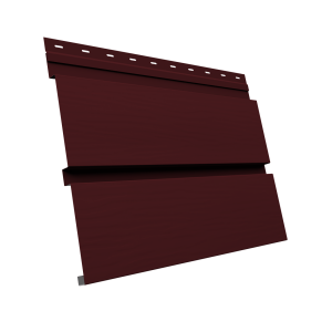 Квадро брус 3D 0,5 Satin с пленкой RAL 3005 красное вино
