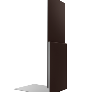 Планка приемная оконная 0,5 PurPro с пленкой RAL 8017 шоколад (3м)