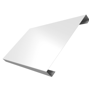 Ламель лицевая 200 забора жалюзи Texas 0,5 Satin с пленкой RAL 9003 сигнальный белый