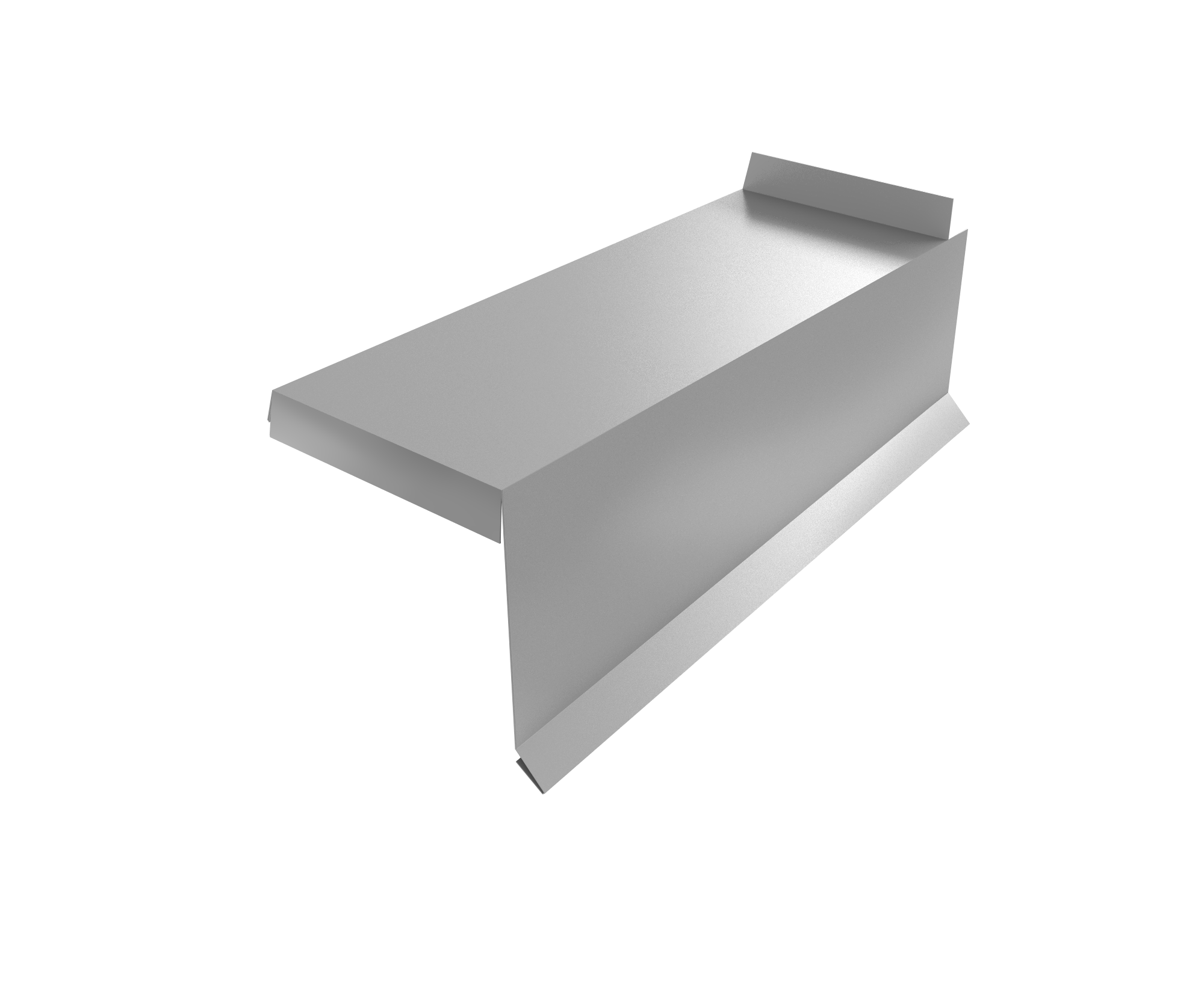 Планка торцевая сегментная Квадро профи Правая 0,5 PE RAL 7004 сигнальный серый