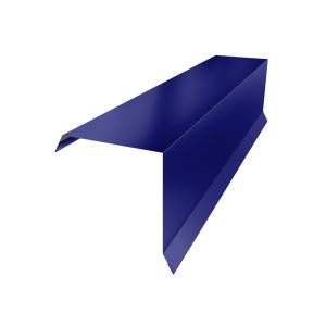 Планка торцевая 95х95 0,45 PE с пленкой RAL 5002 ультрамариново-синий (3м)