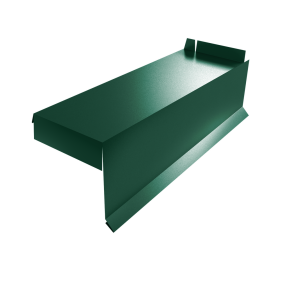 Планка торцевая сегментная Квадро профи Правая стартовая 0,5 PE RAL 6005 зеленый мох