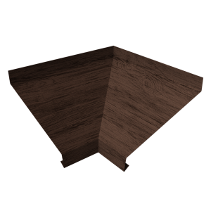 Угол отлива внутренний 150 0,45 Print-Double Premium с пленкой Antique Wood